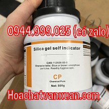 Hóa chất Silicagel self indicator hạt hút ẩm màu xanh 500g Xilong Trung Quốc CAS 112926-00-8